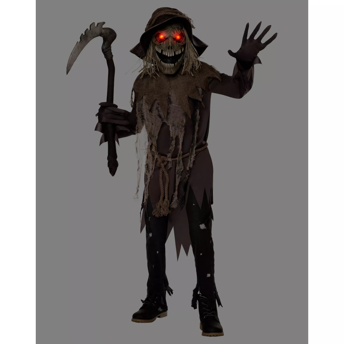 Kids Light-Up Twisted Scarecrow Costume