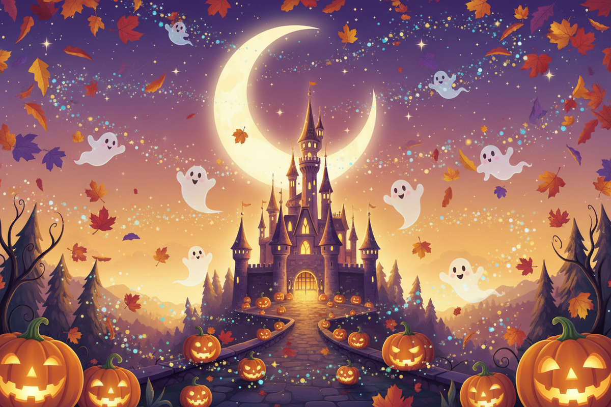 Disney童趣万圣节背景